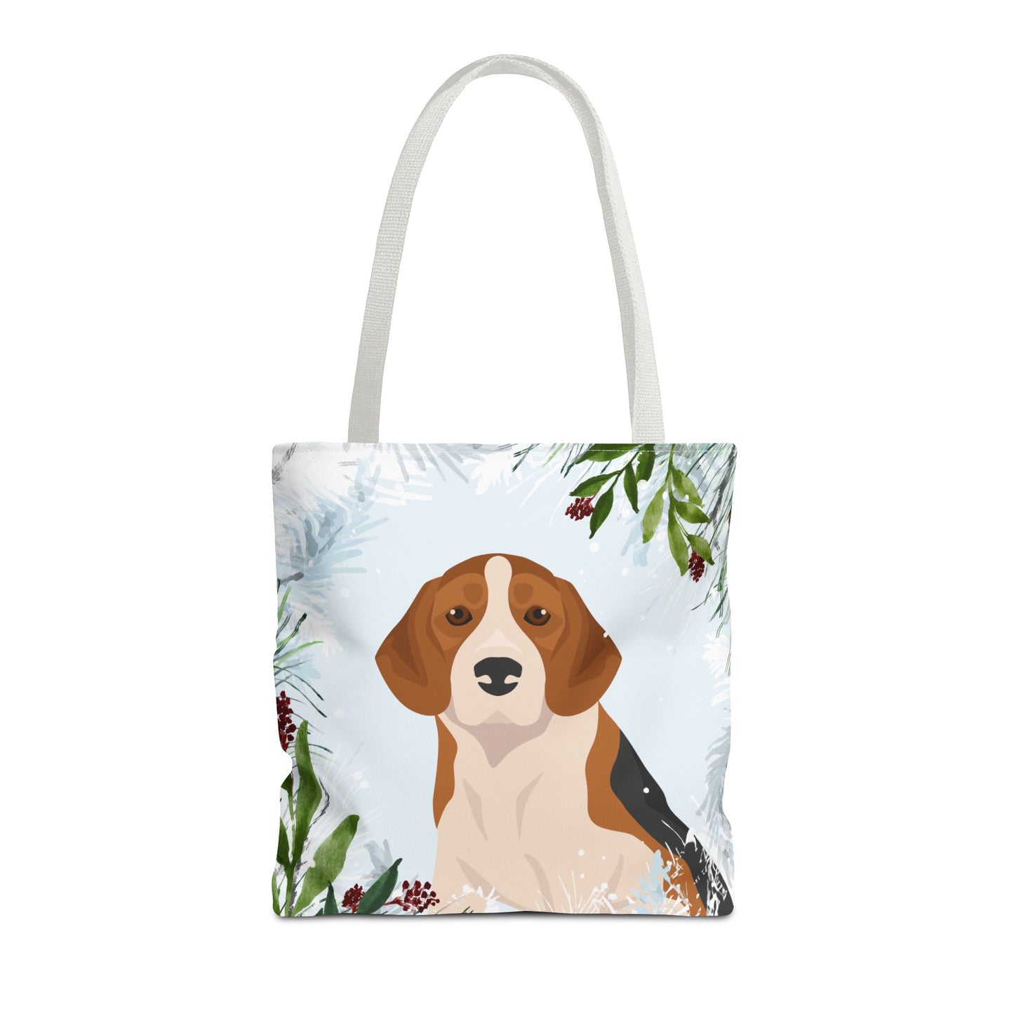 Beagle Dog Christmas Holiday Tote Bag 16x16