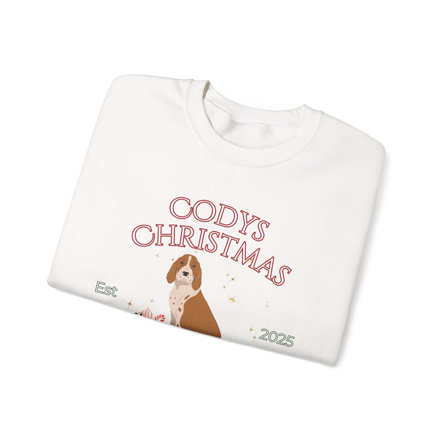 American English Coonhound  Dog Christmas Social Club Unisex Heavy Blend Crewneck Sweatshirt Custom Name