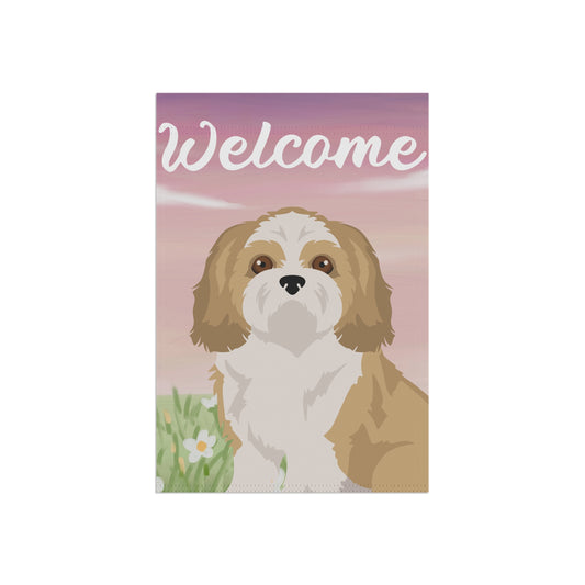 Shih Tzu Dog Welcome Garden Flag