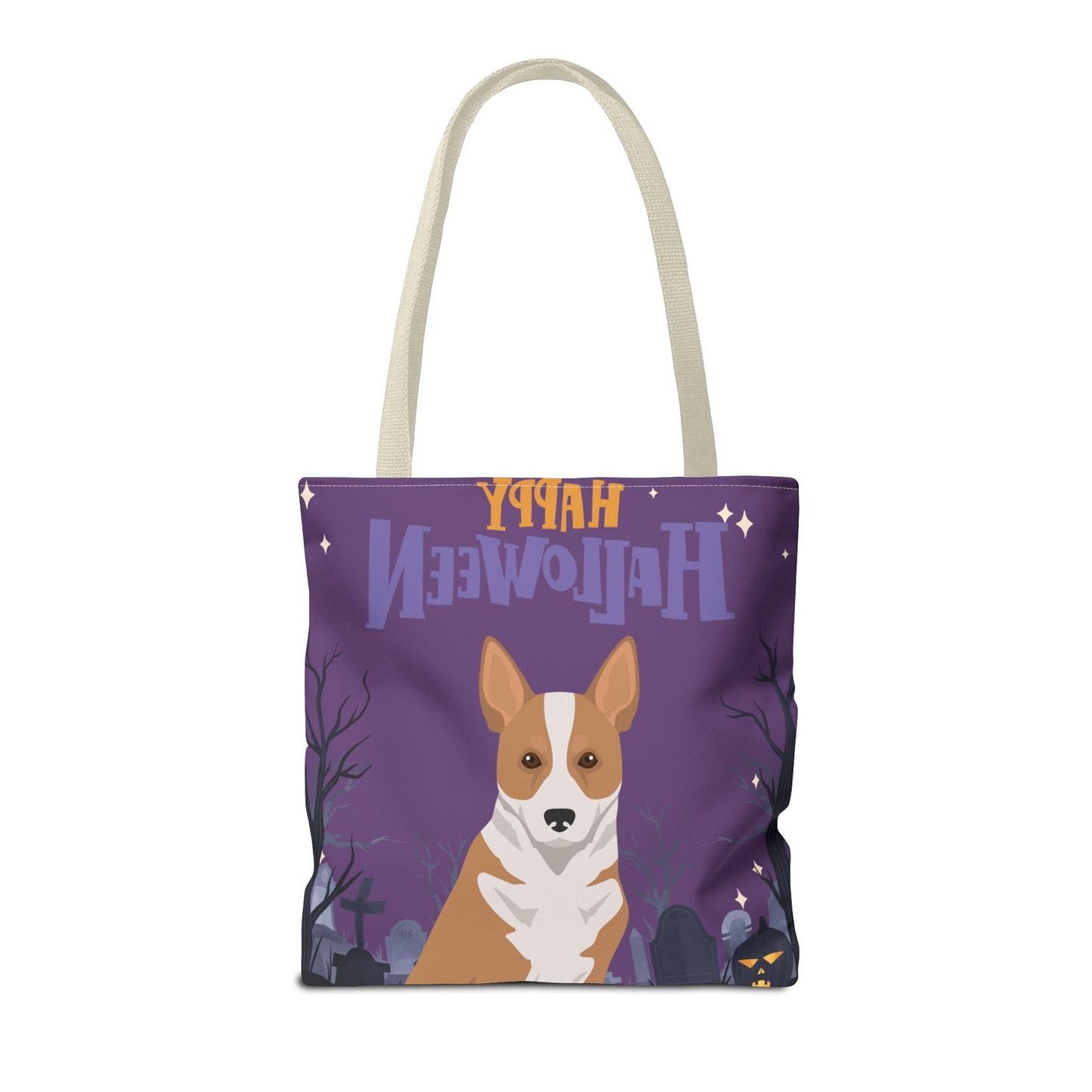 Canaan Dog Dog Happy Halloween Tote Bag 16x16
