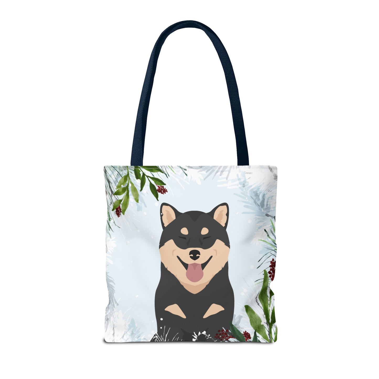 Shiba Inu Dog Christmas Holiday Tote Bag 16x16