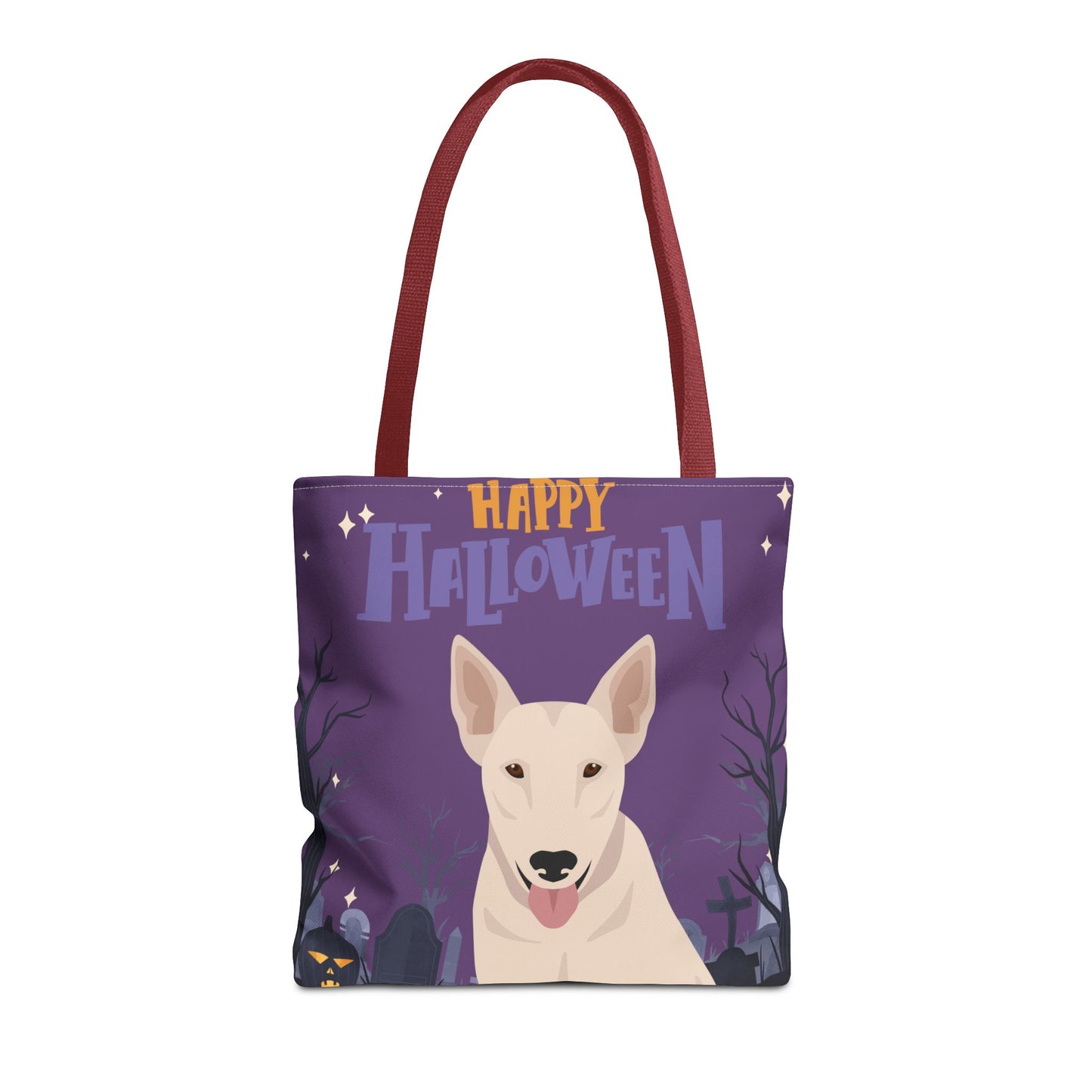 Bull Terrier Dog Happy Halloween Tote Bag 16x16