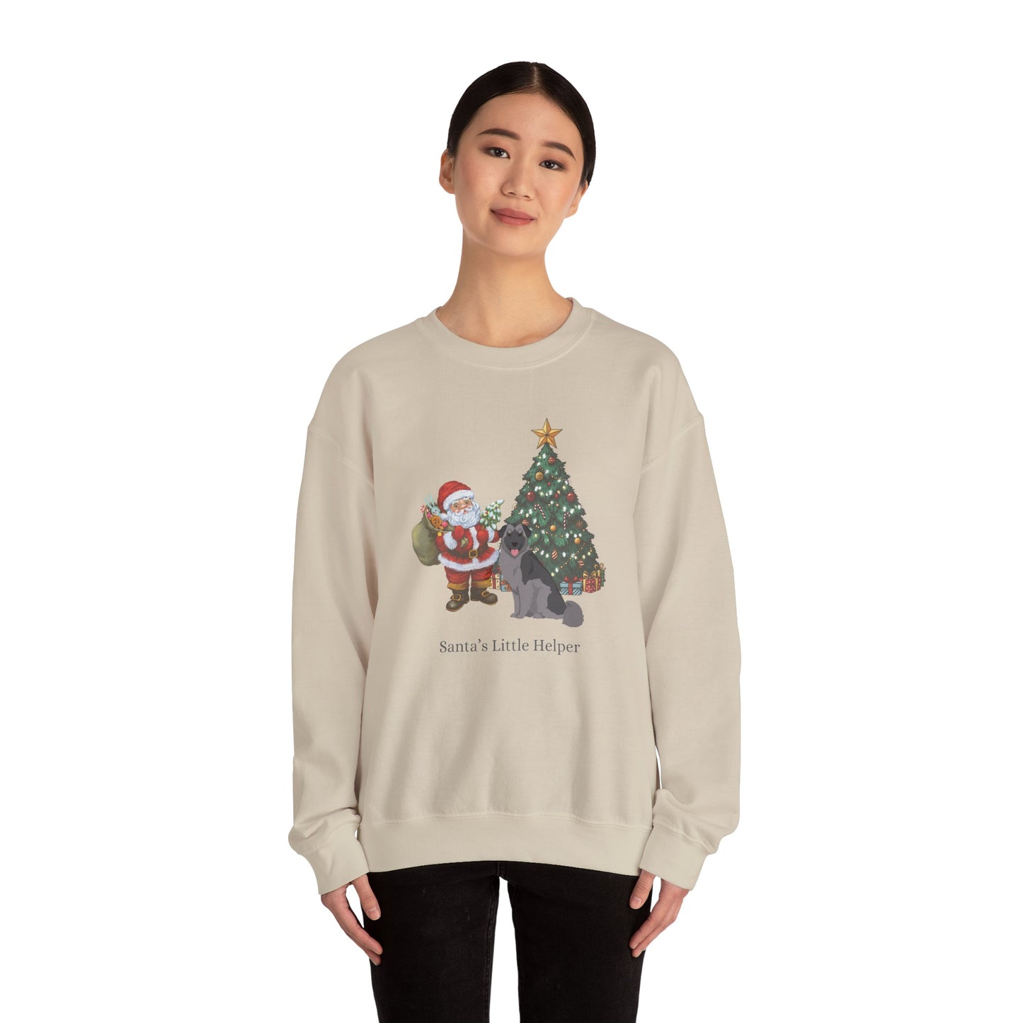 Carpathian Shepherd Dog Santa's Little Helper Unisex Heavy Blend Crewneck Sweatshirt