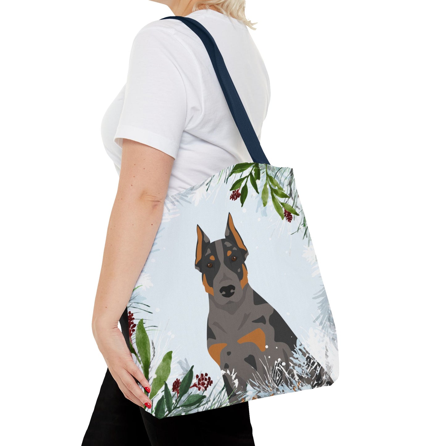 Beauceron Dog Christmas Holiday Tote Bag 16x16