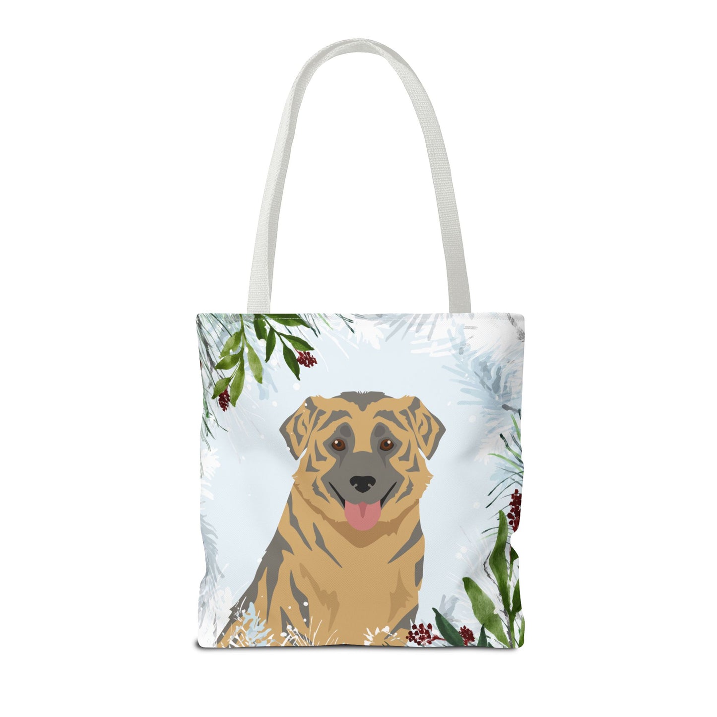 Aidi Dog Christmas Holiday Tote Bag 16x16