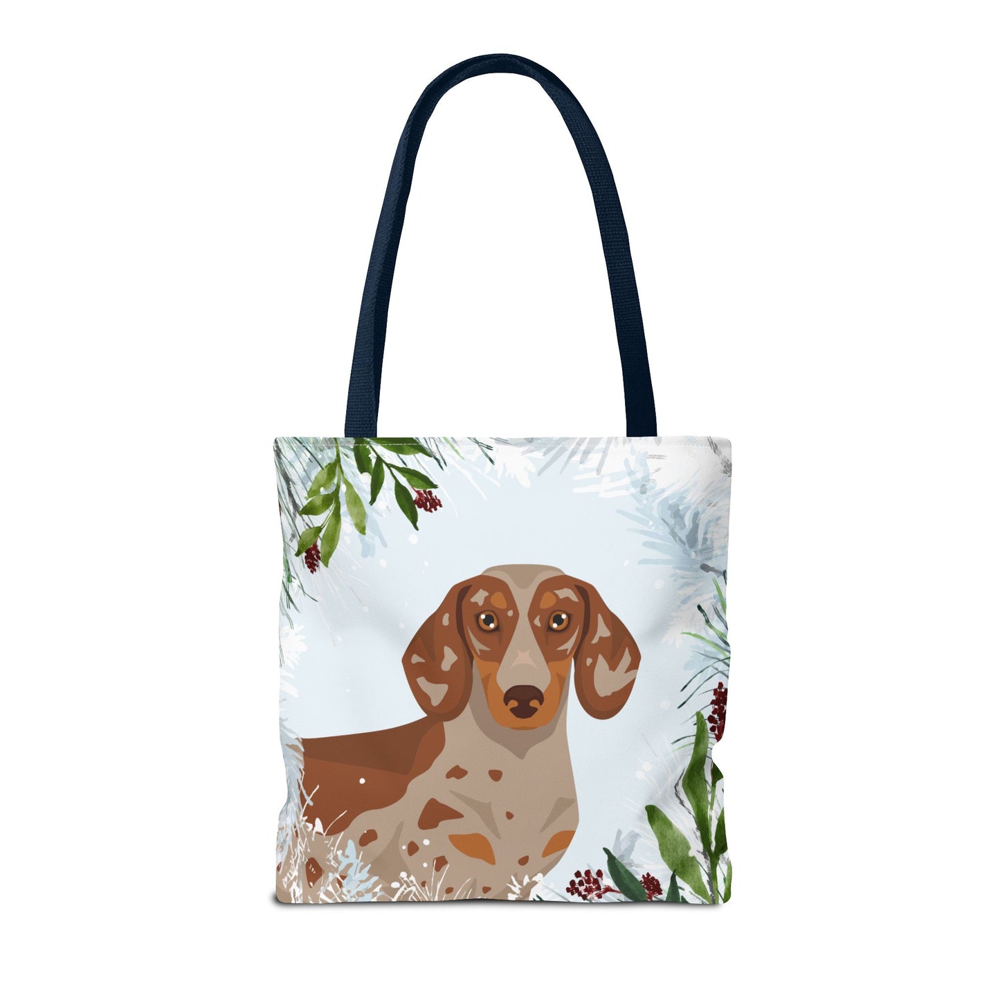 Dachshund Dog Christmas Holiday Tote Bag 16x16