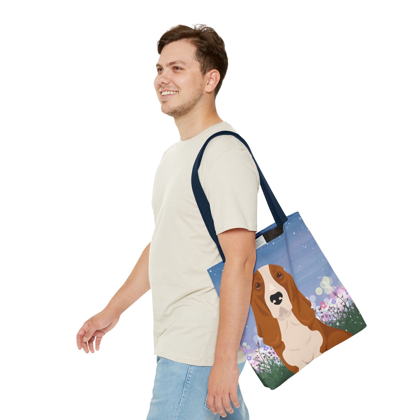 Basset Hound Dog Tote Bag 16x16
