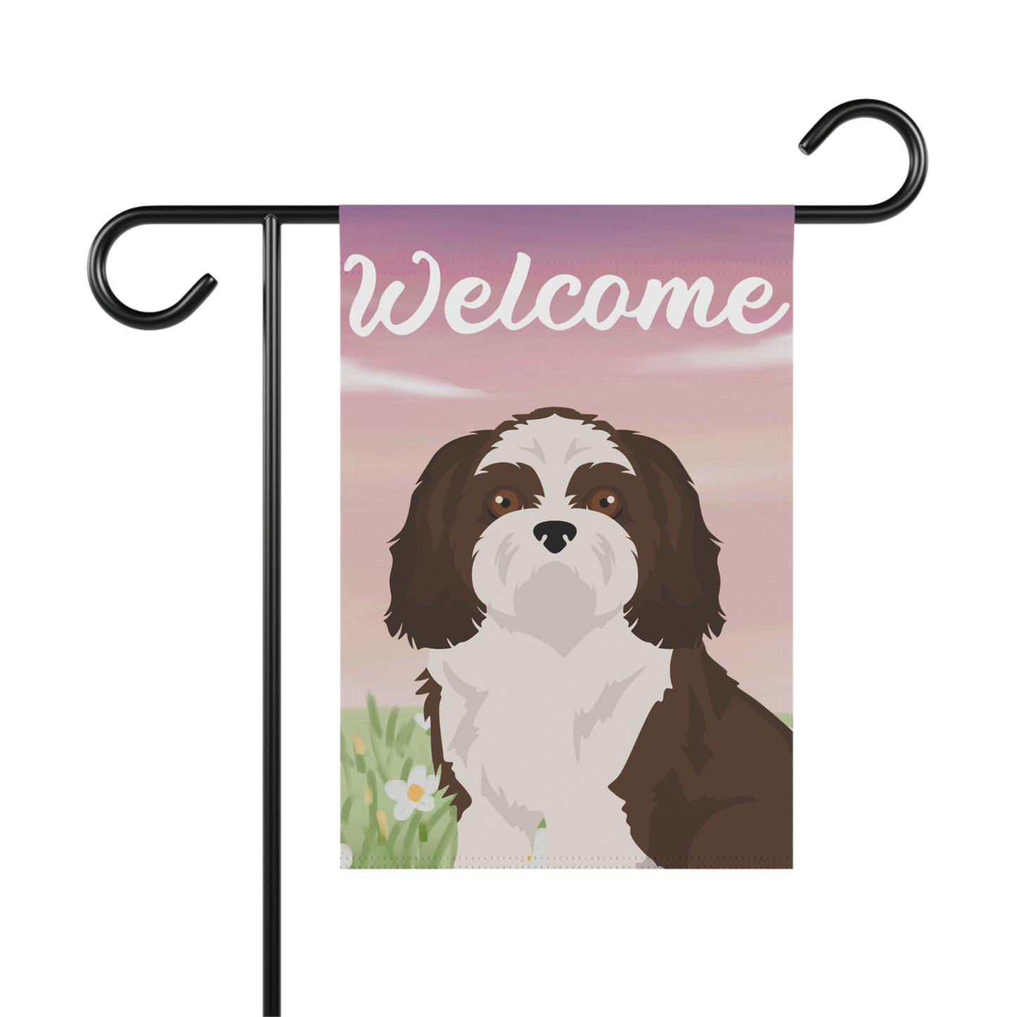 Shih Tzu Dog Welcome Garden Flag