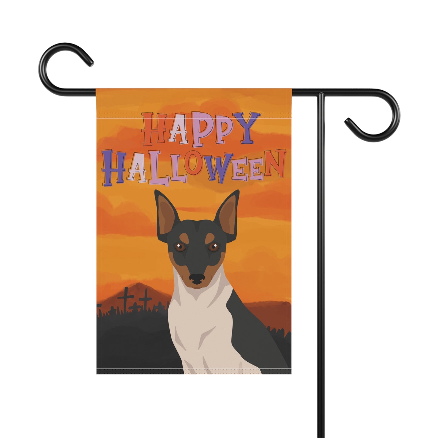 Brazilian Terrier Dog Halloween Garden Flag