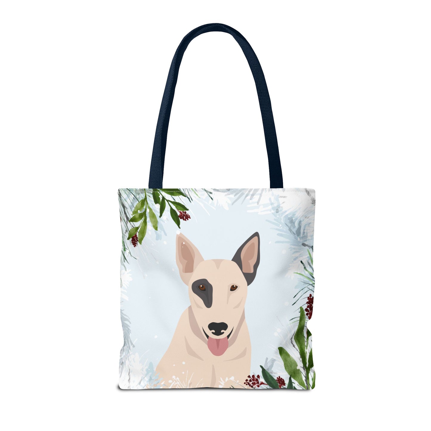 Bull Terrier Dog Christmas Holiday Tote Bag 16x16