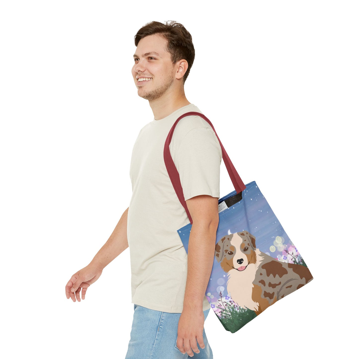 Miniature American Shepherd Dog Tote Bag 16x16