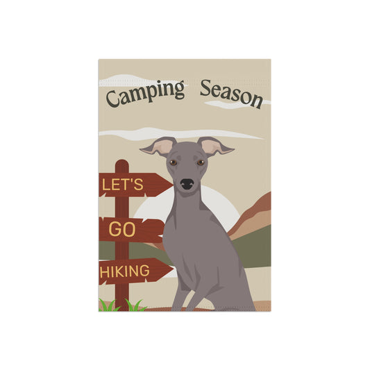 Italian Greyhound Dog Camping Garden Flag