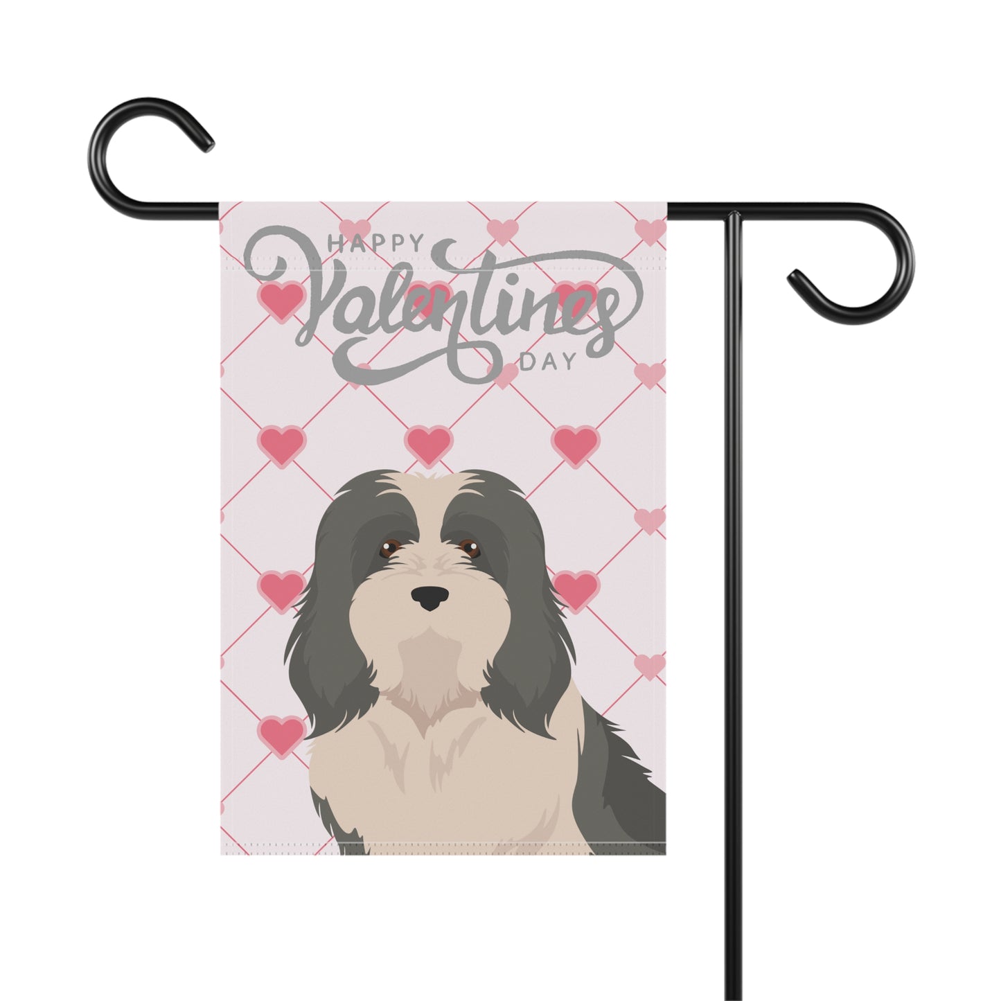 Havanese Dog Valentines Day Garden Flag