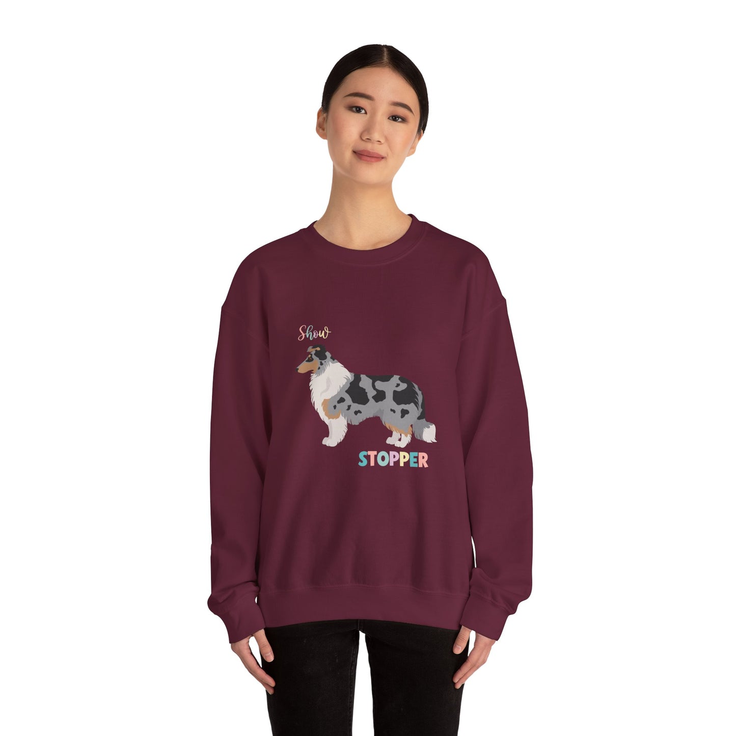 Collie Dog Unisex Heavy Blend Crewneck Sweatshirt