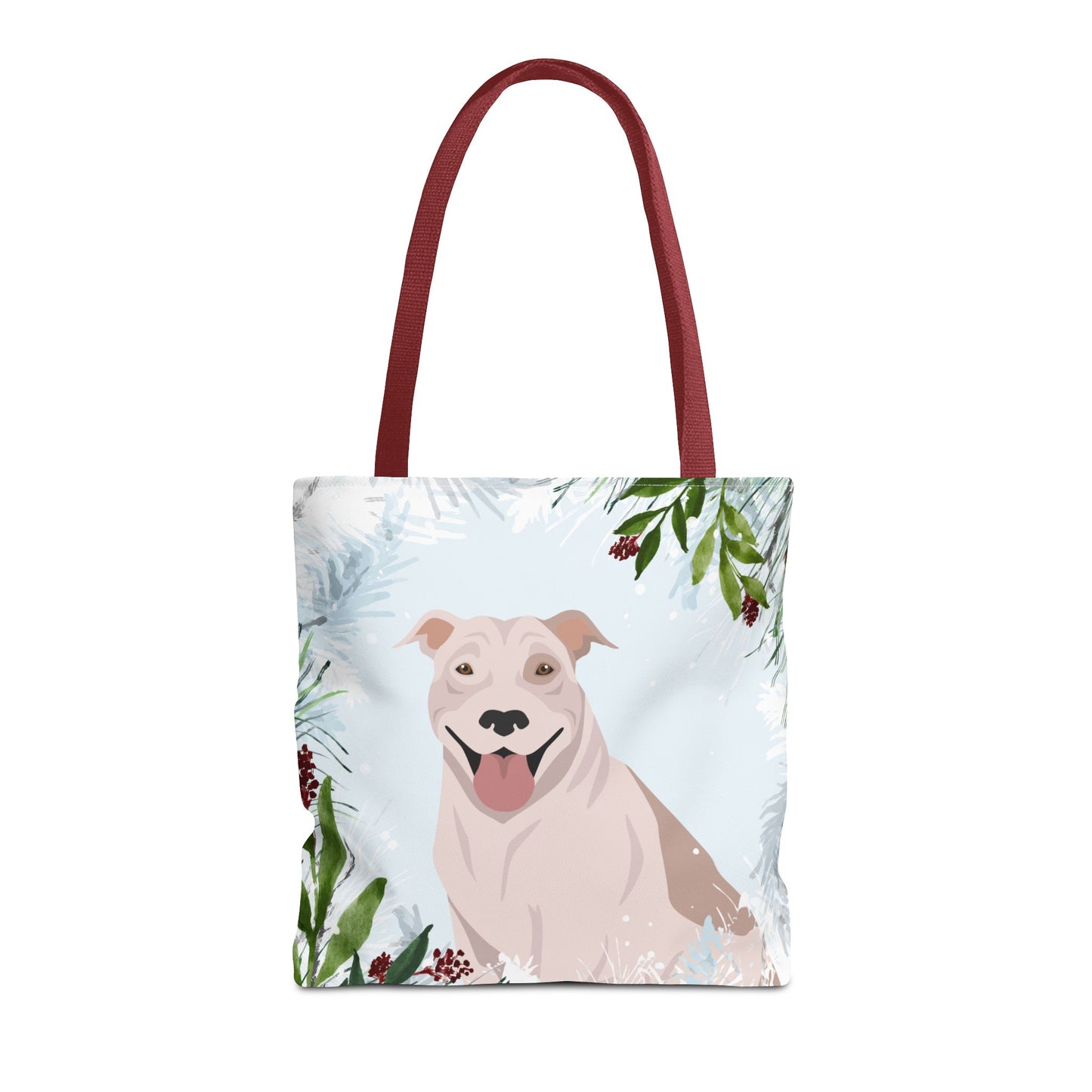 Pit Bull Dog Christmas Holiday Tote Bag 16x16