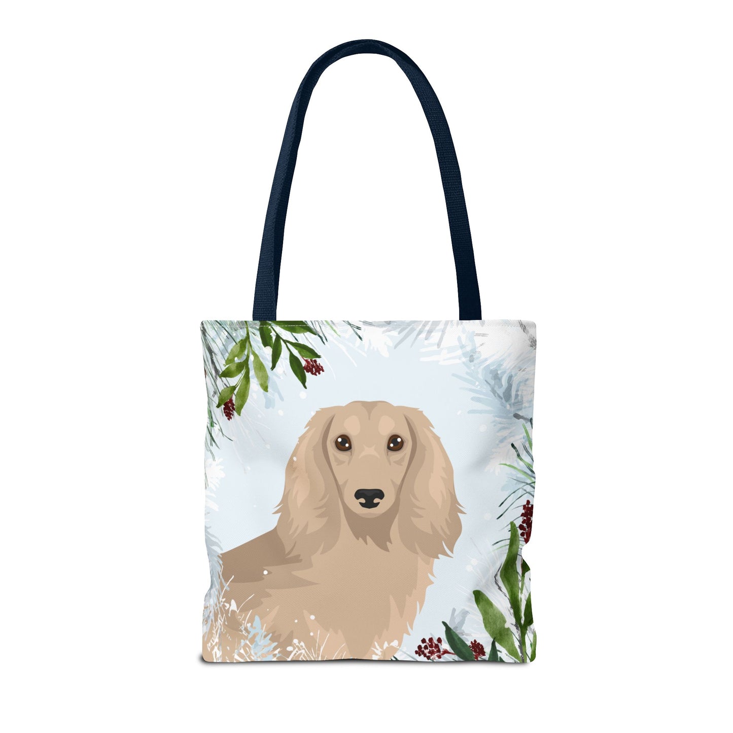 Dachshund Dog Christmas Holiday Tote Bag 16x16