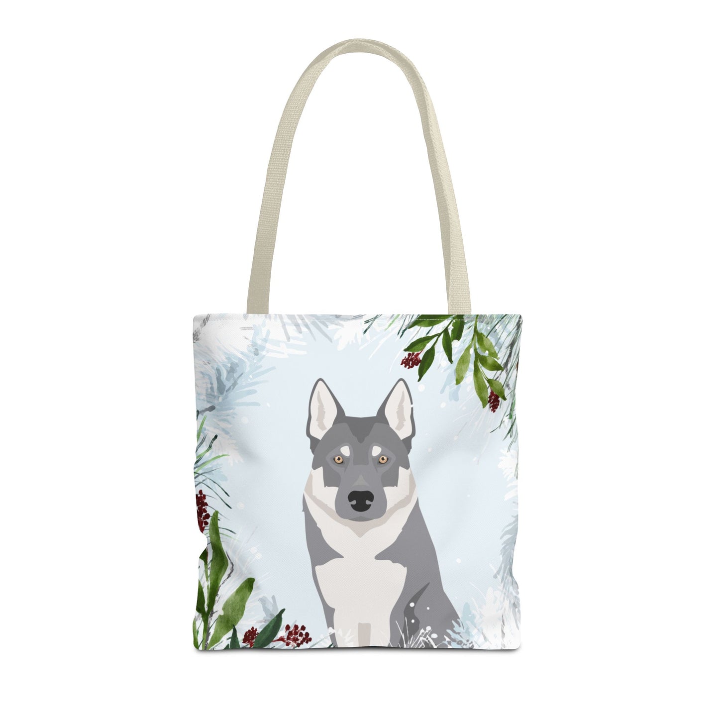 Czechoslovakian Wolfdog Dog Christmas Holiday Tote Bag 16x16