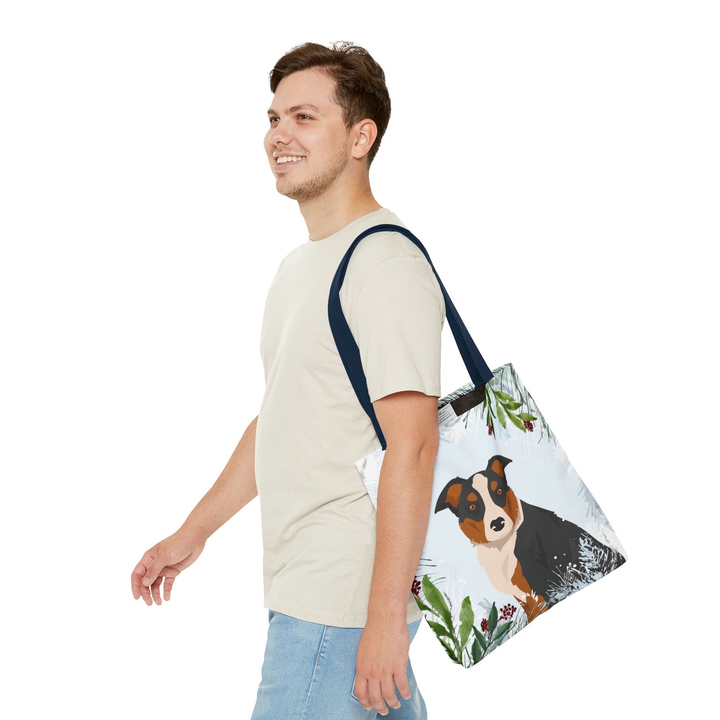 McNab Dog Christmas Holiday Tote Bag 16x16