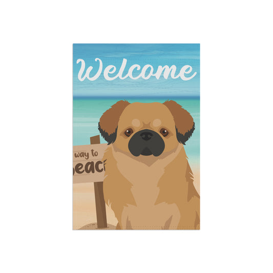 Tibetan Spaniel Dog Garden Flag
