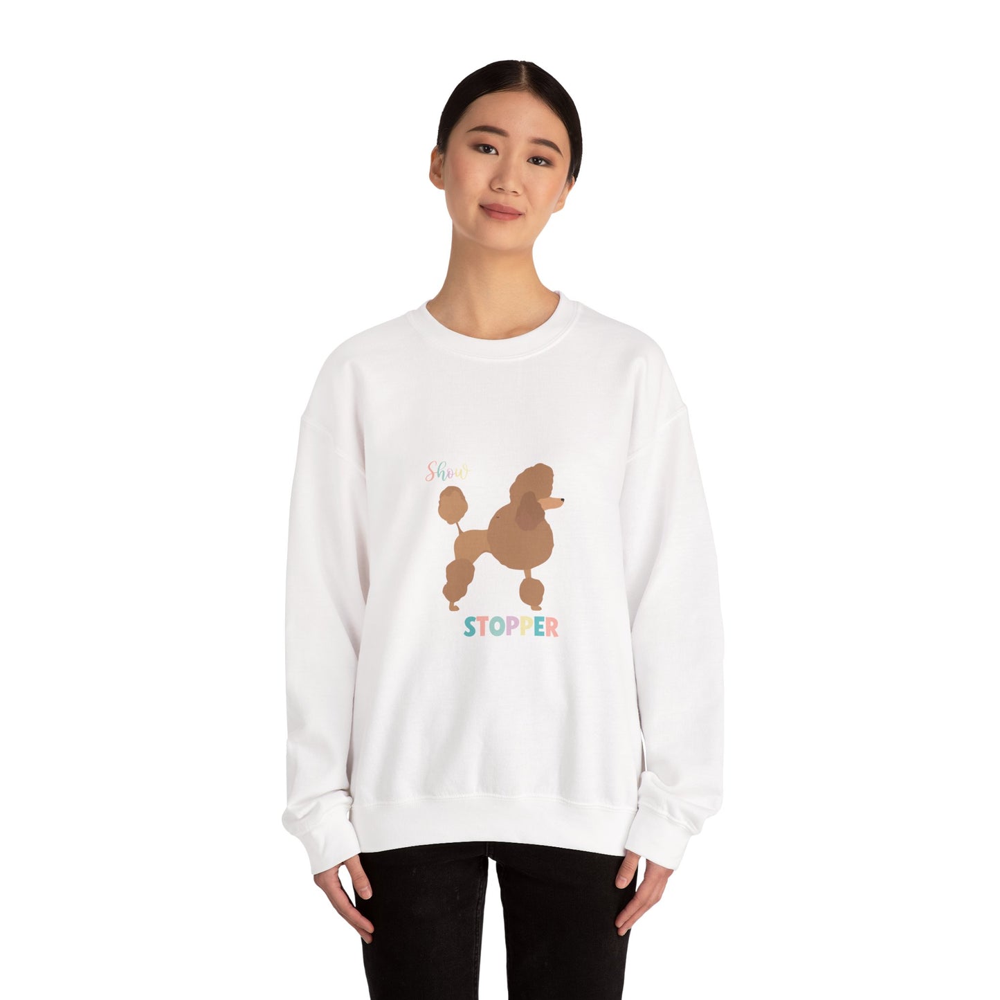 Poodle Dog Unisex Heavy Blend Crewneck Sweatshirt
