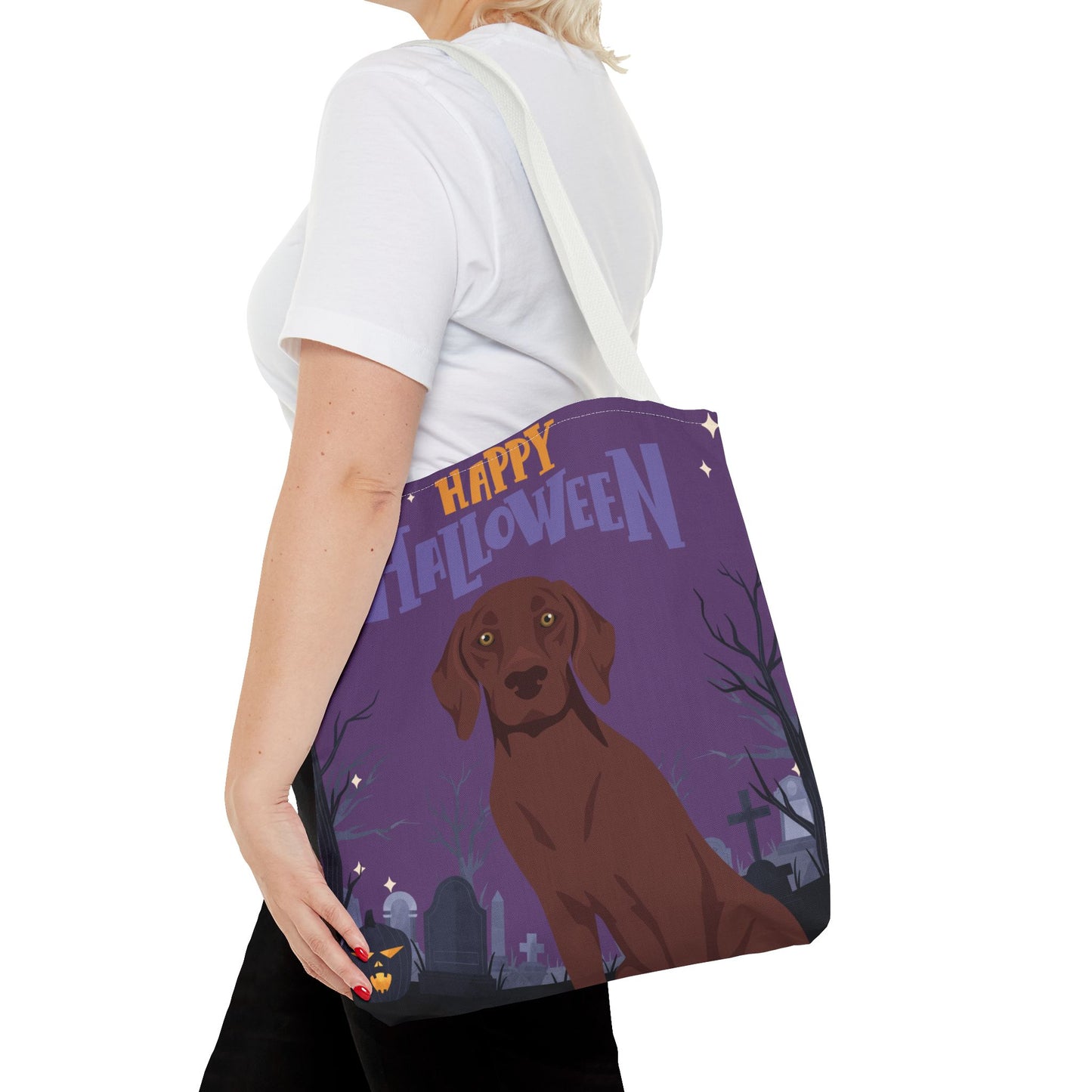 German Shorthaired Pointer Dog Happy Halloween Tote Bag 16x16