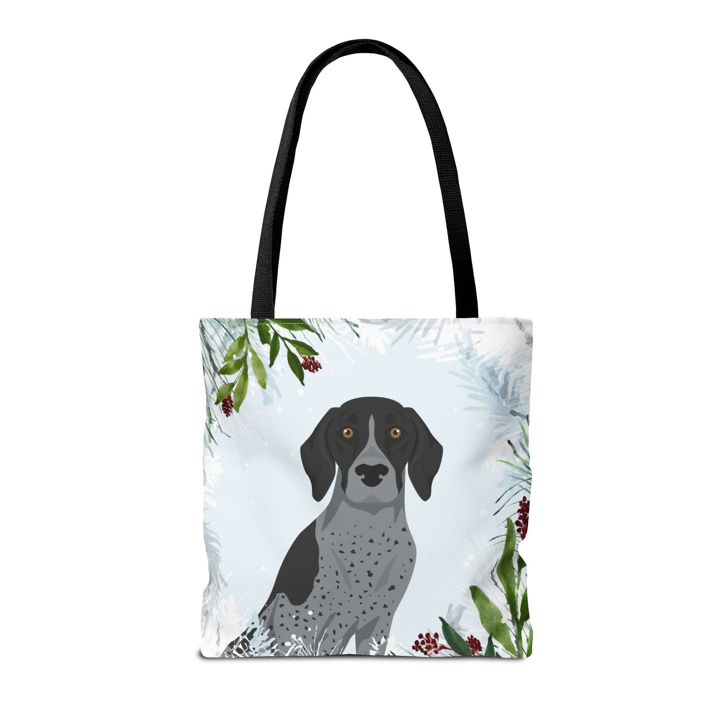 German Shorthaired Pointer Dog Christmas Holiday Tote Bag 16x16