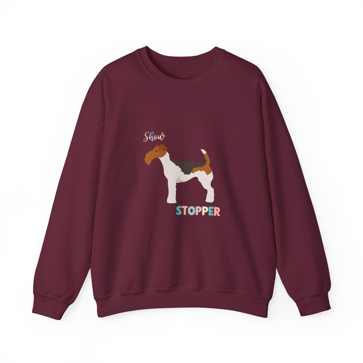 Wire Fox Terrier Dog Unisex Heavy Blend Crewneck Sweatshirt