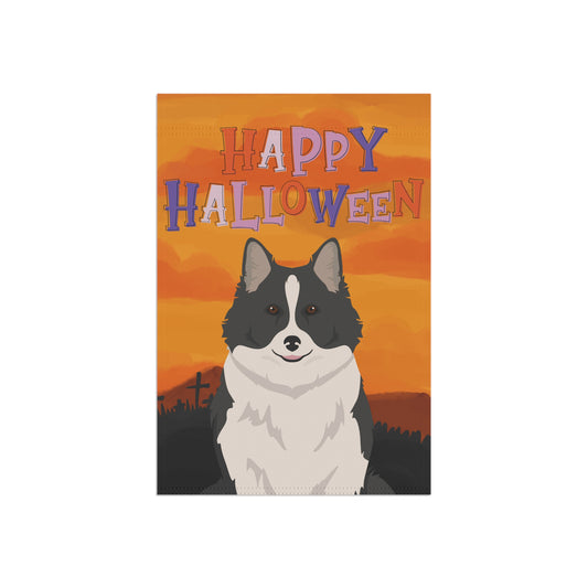 Icelandic Sheepdog Dog Halloween Garden Flag