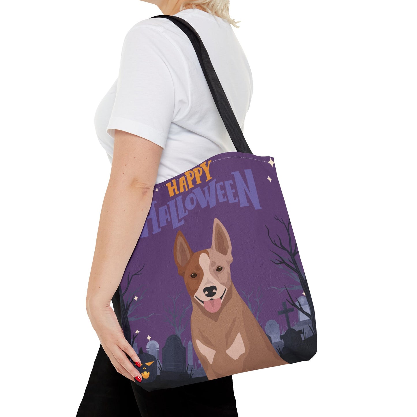 Australian Stumpy Tail Cattle Dog Dog Happy Halloween Tote Bag 16x16