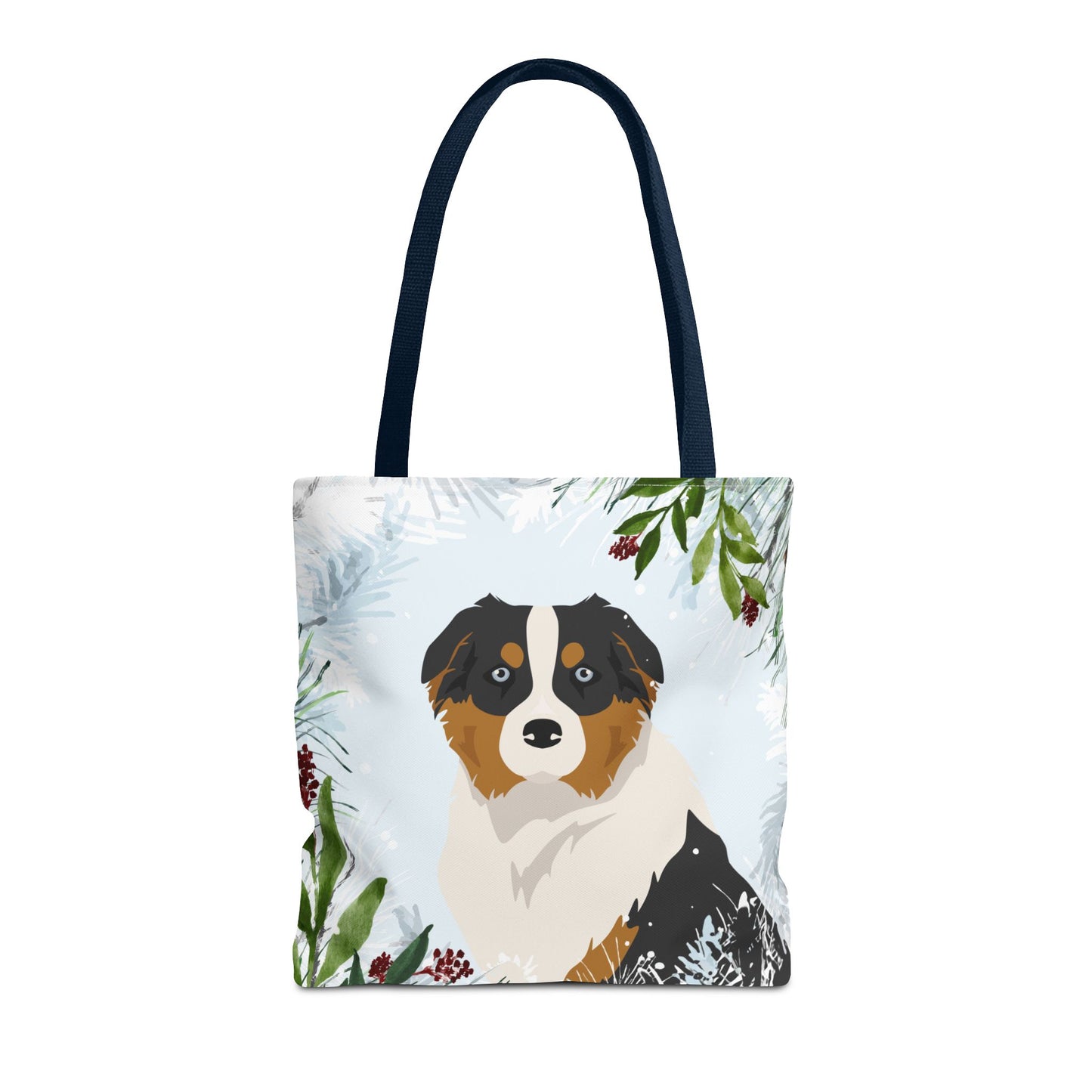 Australian Shepherd Dog Christmas Holiday Tote Bag 16x16