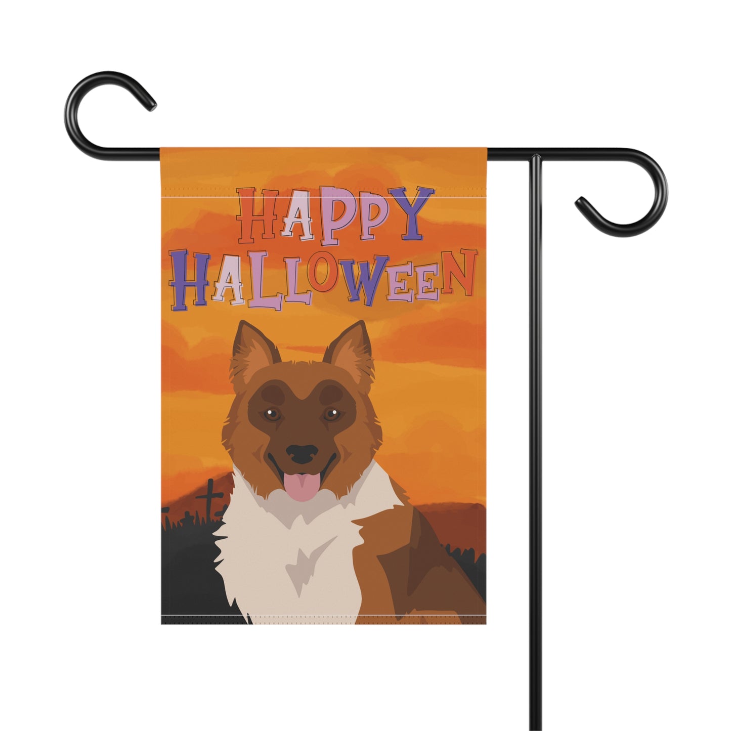 Elo Dog Halloween Garden Flag