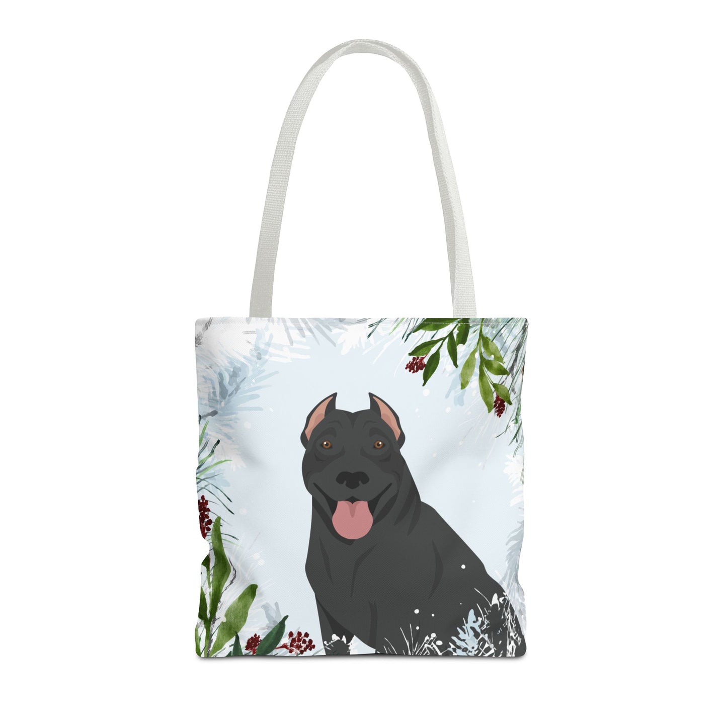 Pit Bull Dog Christmas Holiday Tote Bag 16x16