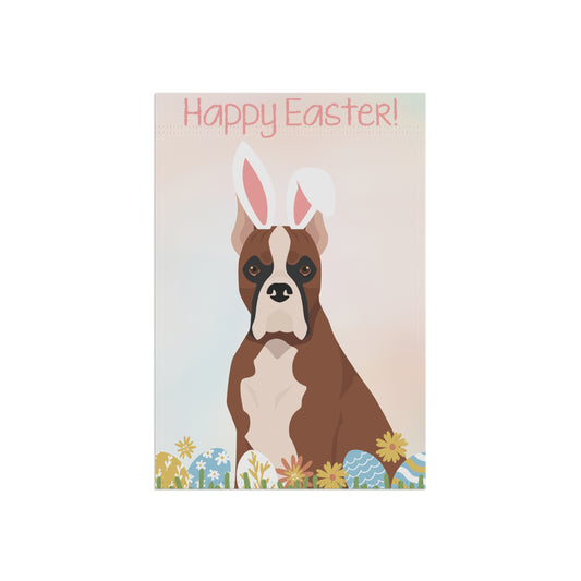 Boxer Dog Happy Easter Garden Flag