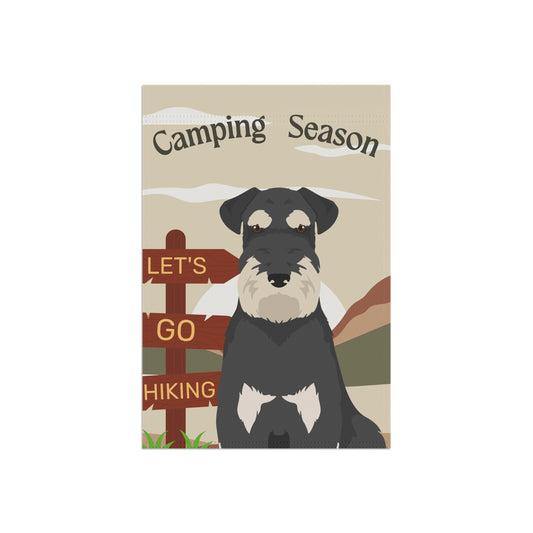 Schnauzer Dog Camping Garden Flag