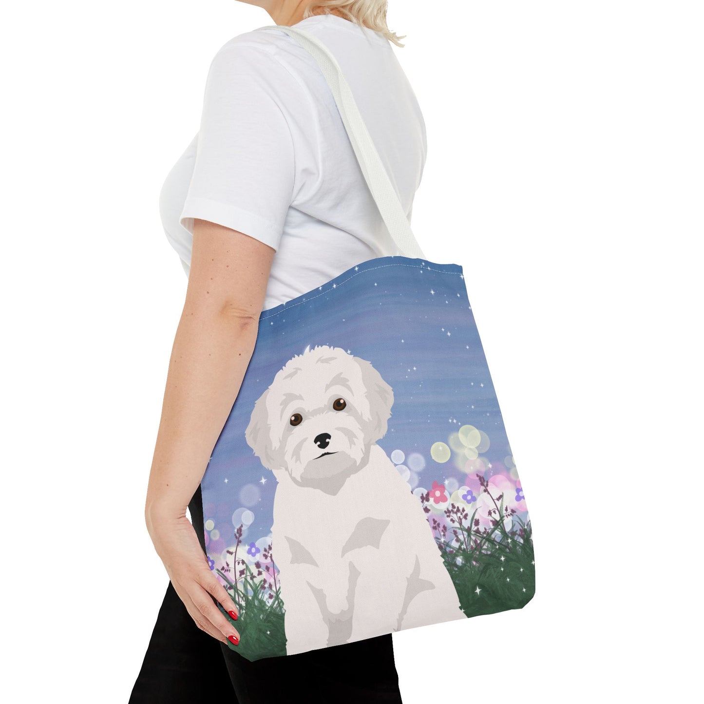 Toy Poodle Dog Tote Bag 16x16