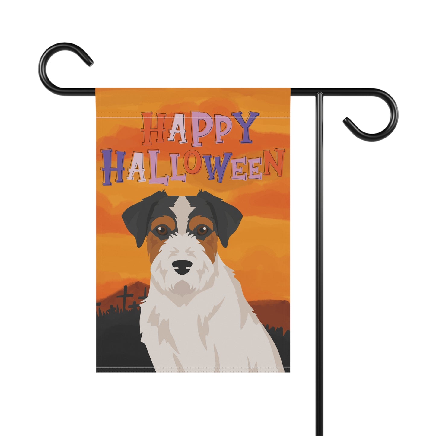 Jack Russell Terrier Dog Halloween Garden Flag