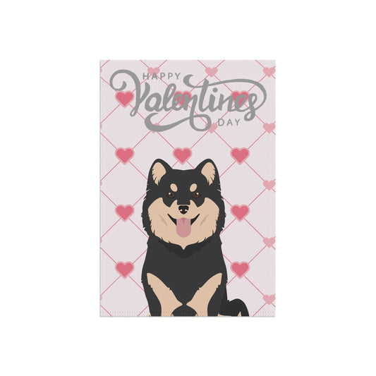Finnish Lapphund Dog Valentines Day Garden Flag