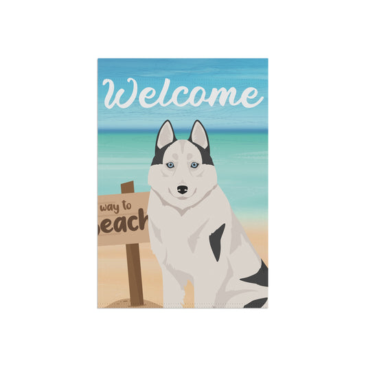 Siberian Husky Dog Garden Flag
