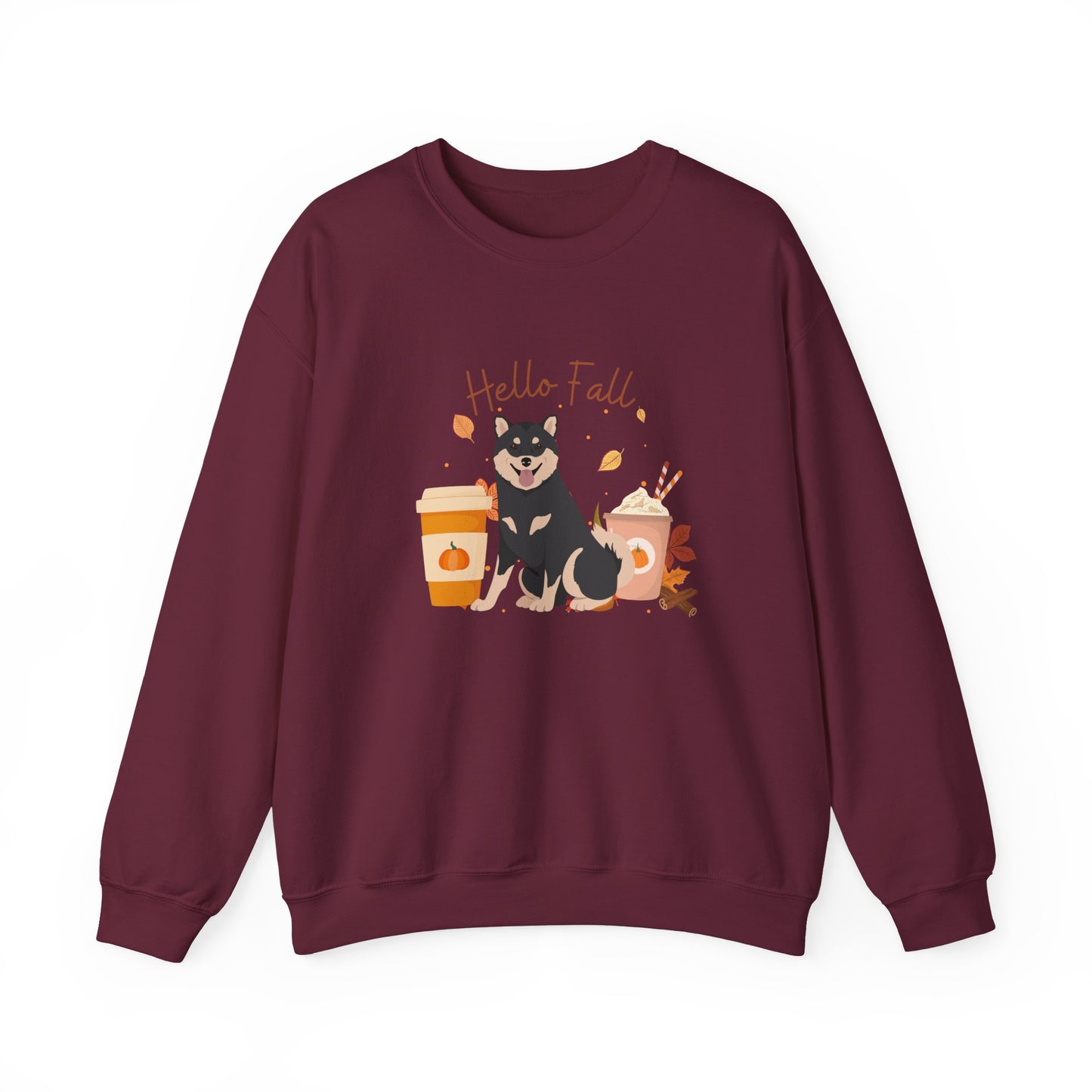 Shiba Inu Dog Fall Halloween Unisex Heavy Blend Crewneck Sweatshirt