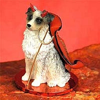 Australian Shepherd Dog Devil Figurine