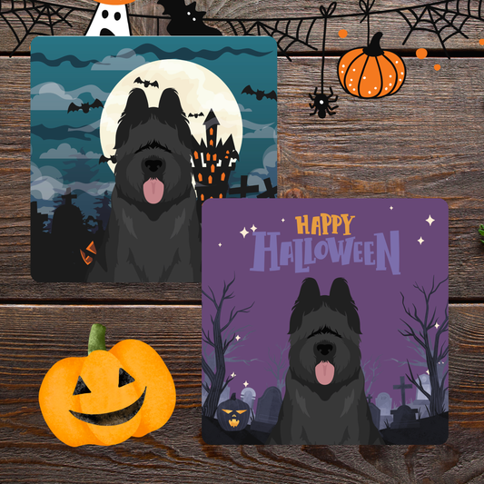Briard Dog set of 2 4x4 Coasters