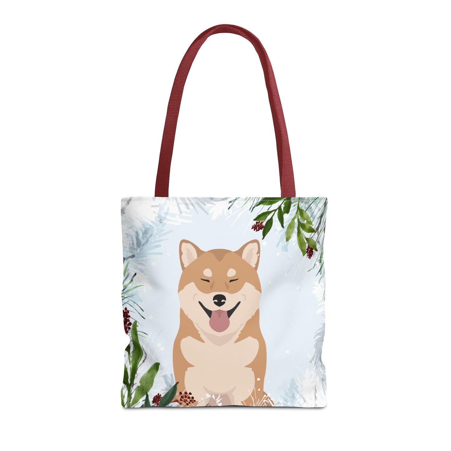 Shiba Inu Dog Christmas Holiday Tote Bag 16x16