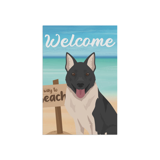 Russo European Laika Dog Garden Flag