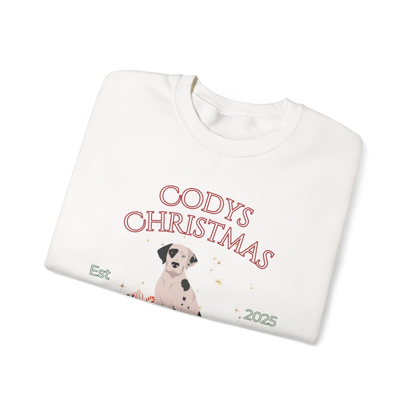 Catahoula Leopard Dog Christmas Social Club Unisex Heavy Blend Crewneck Sweatshirt Custom Name