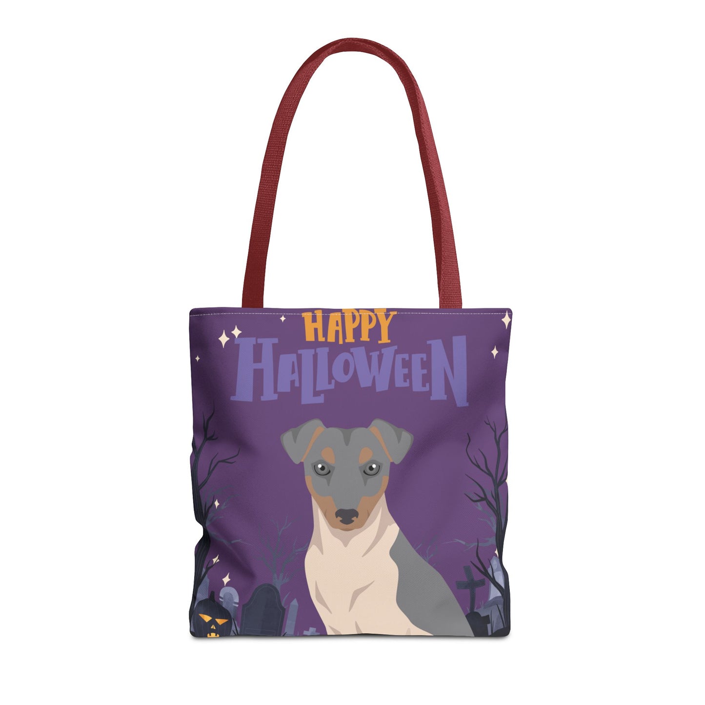 Brazilian Terrier Dog Happy Halloween Tote Bag 16x16