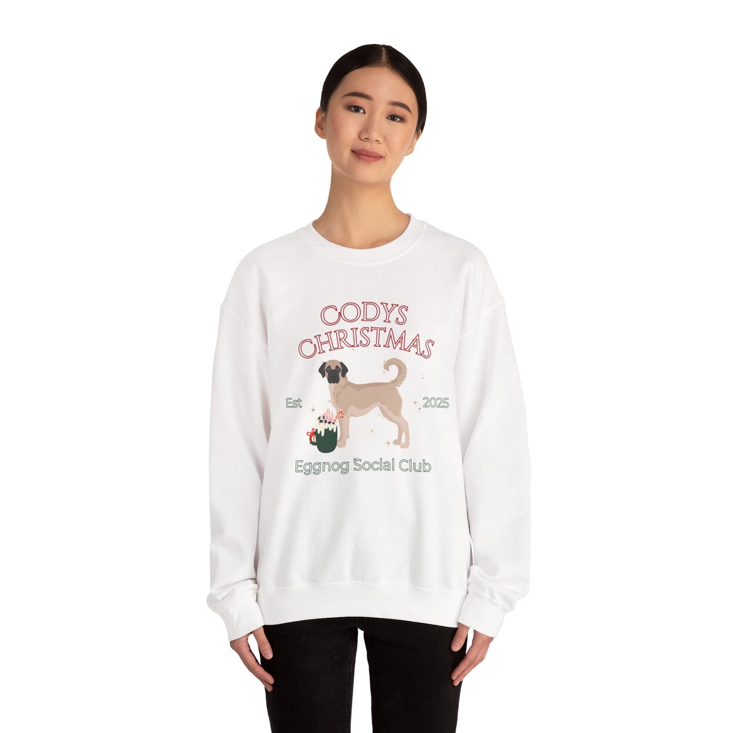 Anatolian Shepherd Dog Dog Christmas Social Club Unisex Heavy Blend Crewneck Sweatshirt Custom Name