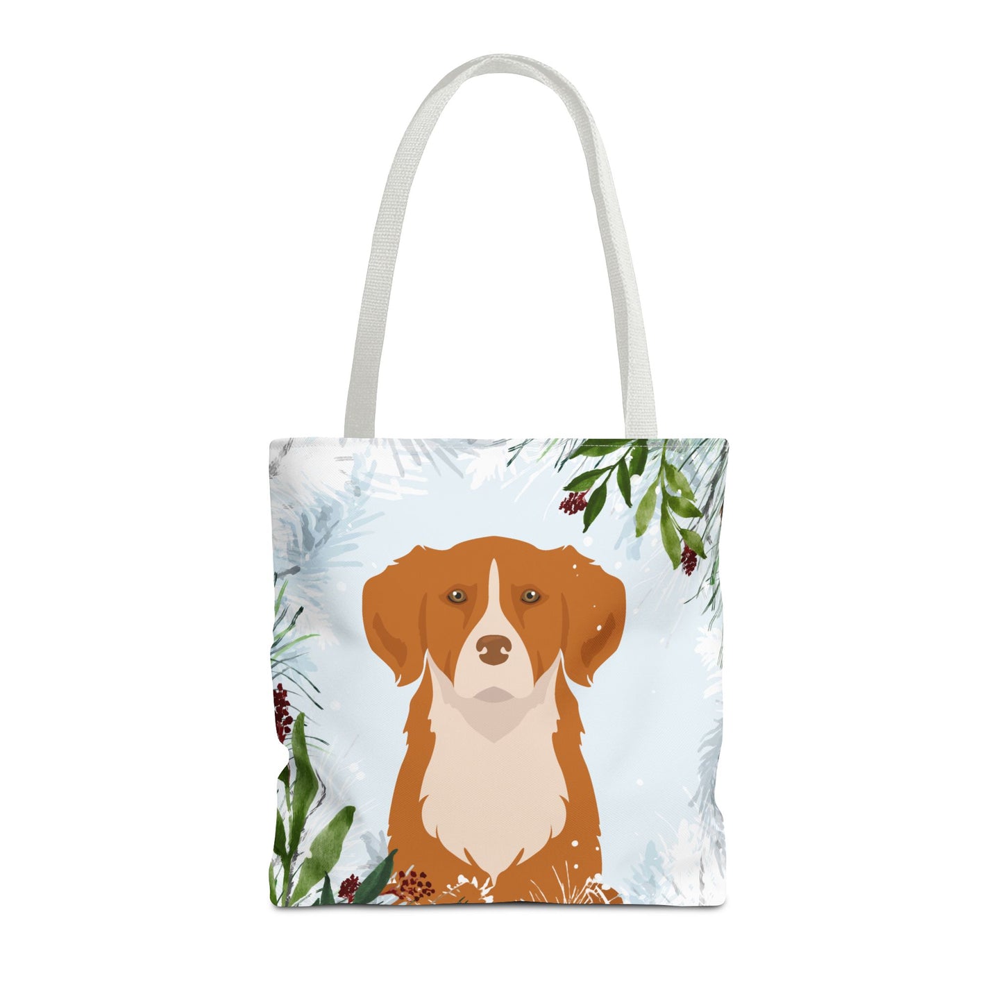 Nova Scotia Tolling Retriever Dog Christmas Holiday Tote Bag 16x16