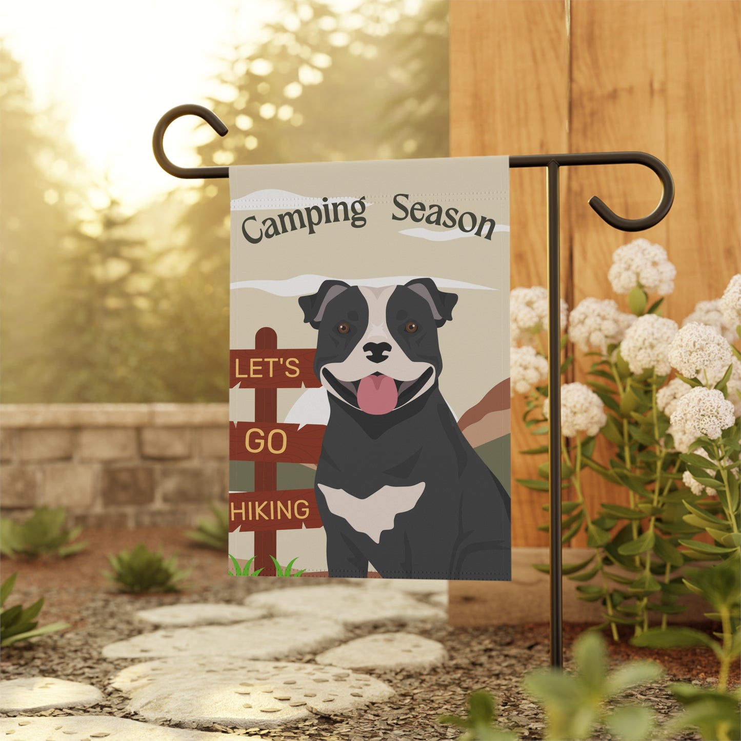 Staffordshire Bull Terrier Dog Camping Garden Flag