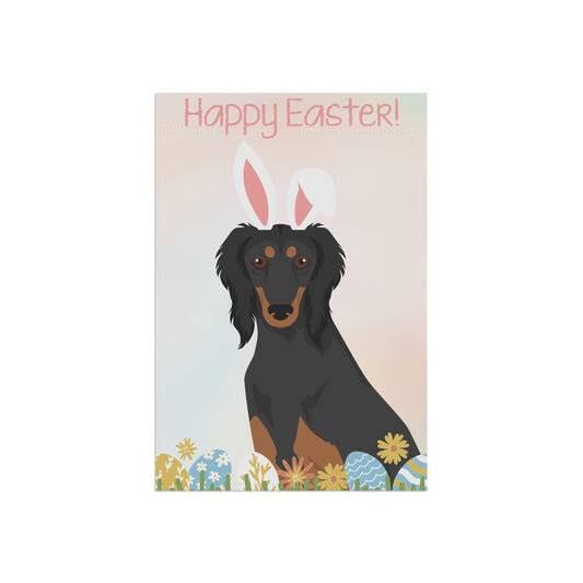 Saluki Dog Happy Easter Garden Flag