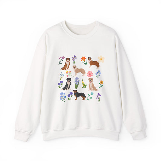 English Shepherd Dog Unisex Spring Cottage Core Crewneck Sweatshirt